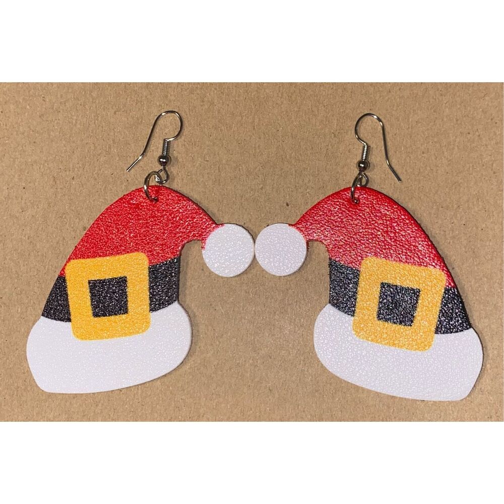 ☀️3/$9☀️ Santa Hat Earrings